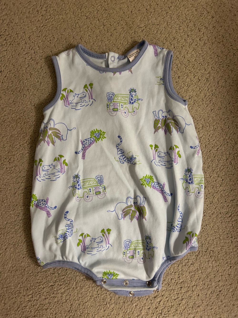 Patton Play Bubble in milly silly safari print